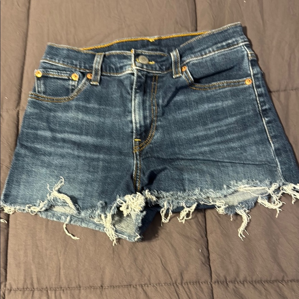 Levi Denim Distressed Women Shorts